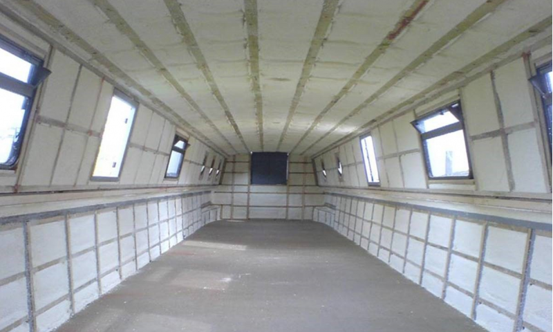 Boat Sprayfoam Insulation Barges Ireland Boat Spray Foam Roof